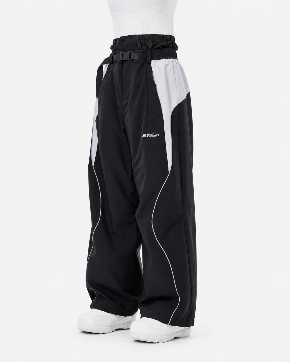 High Experience 3L Waterproof Baggy Ski & Snowboard Pants – Red