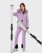 Slim Fit Belted Ski Jacket Women