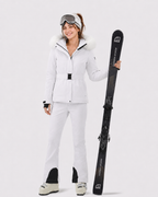 Slim Fit Belted Ski Jacket Women
