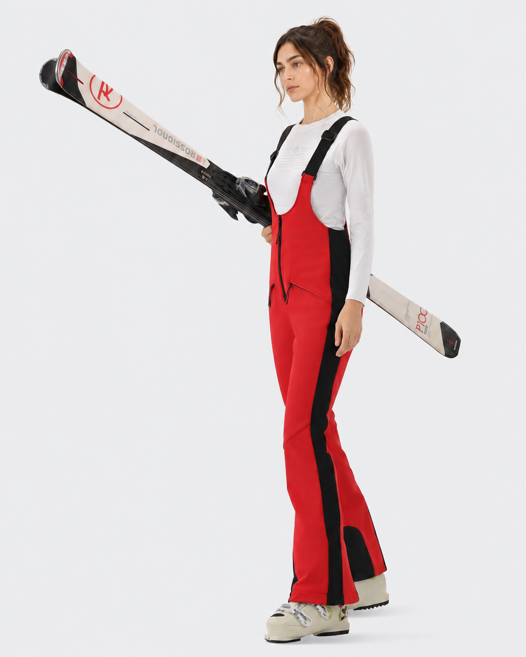 Slim Fit Ski Bib Pants Women