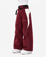 High Experience 3L Waterproof Baggy Ski & Snowboard Pants – Red