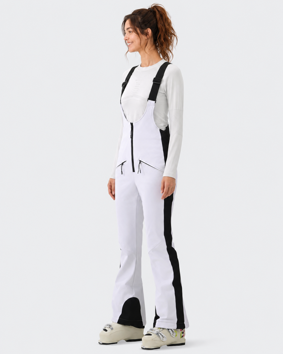 Slim Fit Ski Bib Pants Women