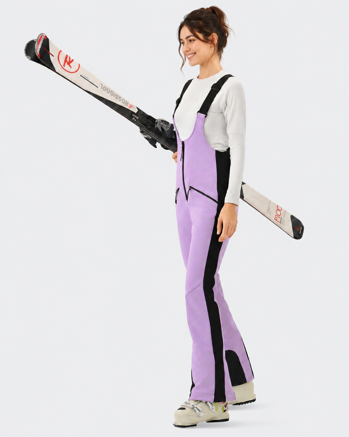 Slim Fit Ski Bib Pants Women