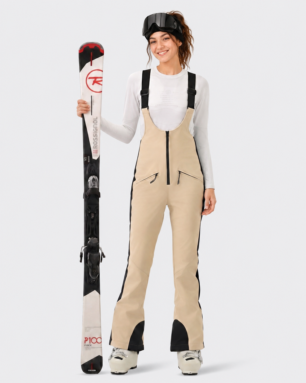 Slim Fit Ski Bib Pants Women