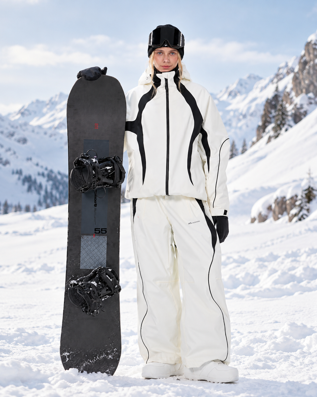 Αδιάβροχο μπουφάν σκι και snowboard 3 στρώσεων High Experience
