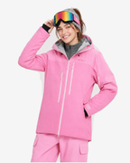 Baggy Gradient Snowboard Jacket Women on #F5F5F5 background